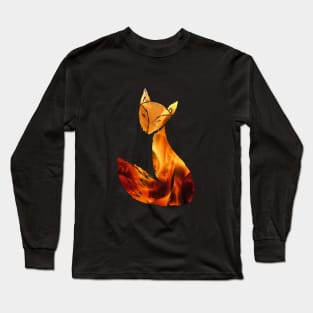 Cute Fire Fox Long Sleeve T-Shirt